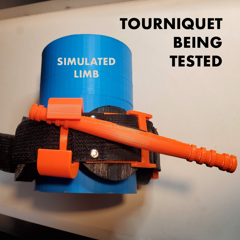 Tourniquet being tested